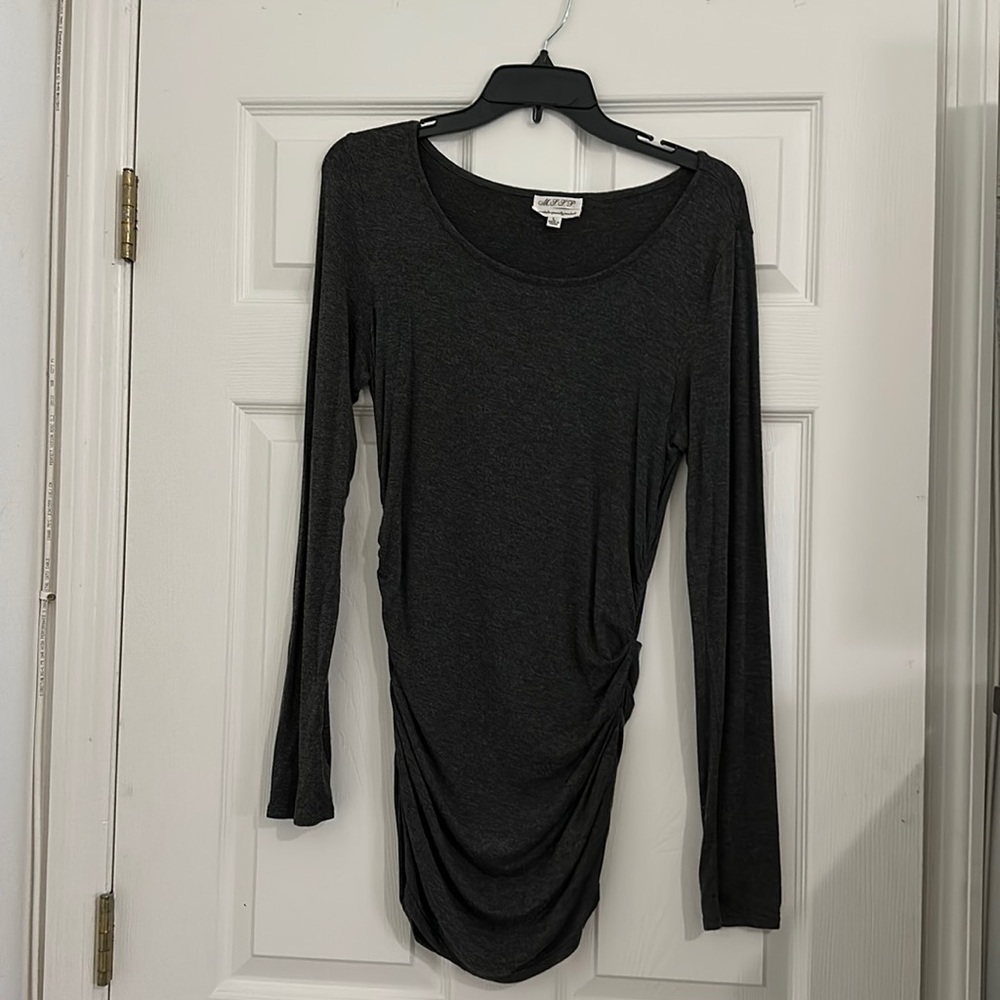 MSSP long sleeve top with gathered sides